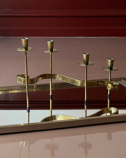 Vintage brass candle holder