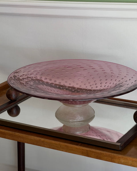 Large vintage purple seguso Murano bowl