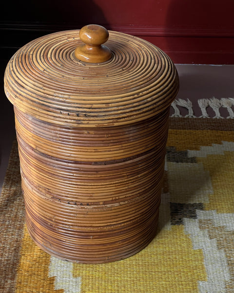 Vintage rattan basket