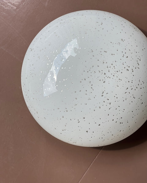 Vintage Murano silver / white ceiling/wall lamp (D36)
