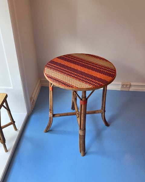 Vintage rattan table