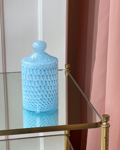 Vintage blue Murano bonbonniere