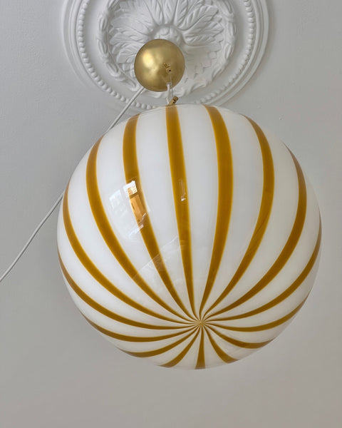 Ceiling lamp - Amber vertical stripes (D40)