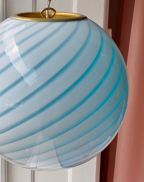 Ceiling lamp - Aqua blue swirl (D30)