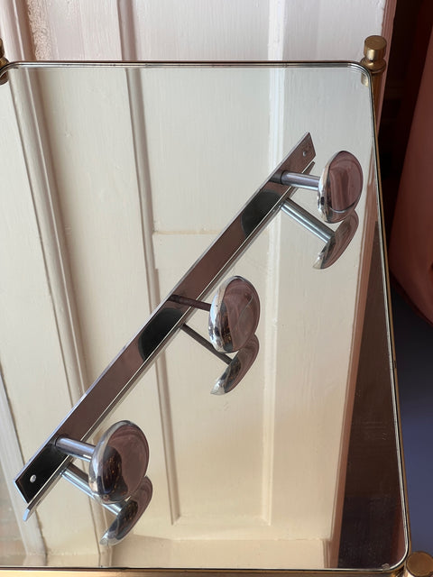 Vintage chrome coat rack