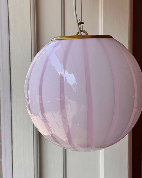 Ceiling lamp - Light pink vertical stripes (D30)