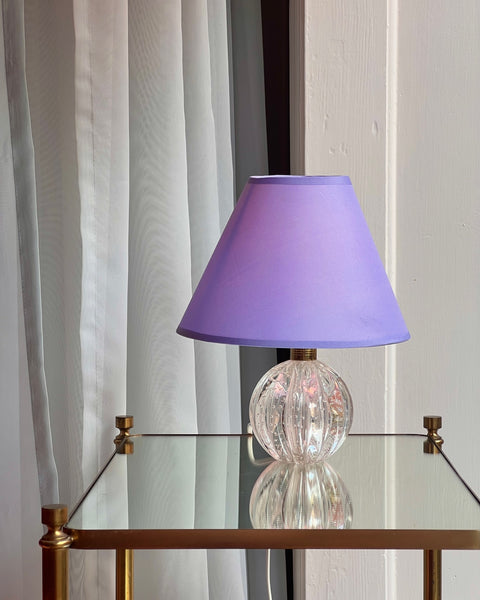 Vintage clear Murano table lamp