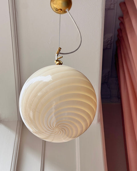 Ceiling lamp - Light yellow/cream swirl (D20)