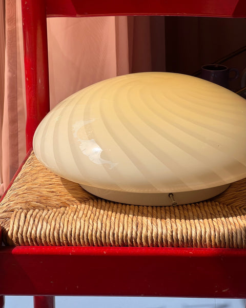 Vintage Murano light yellow ceiling/wall lamp (D38)