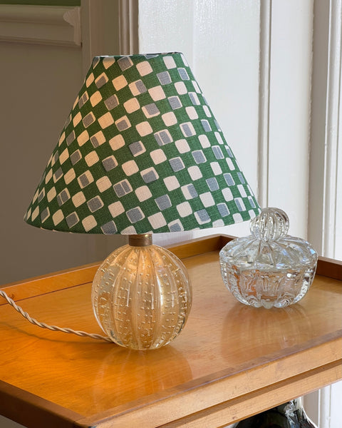 Vintage golden Murano table lamp (incl. lampshade)