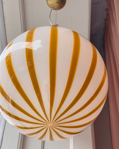 Ceiling lamp - Amber vertical stripes (D40)