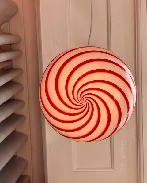 Ceiling lamp - Red swirl (D20)