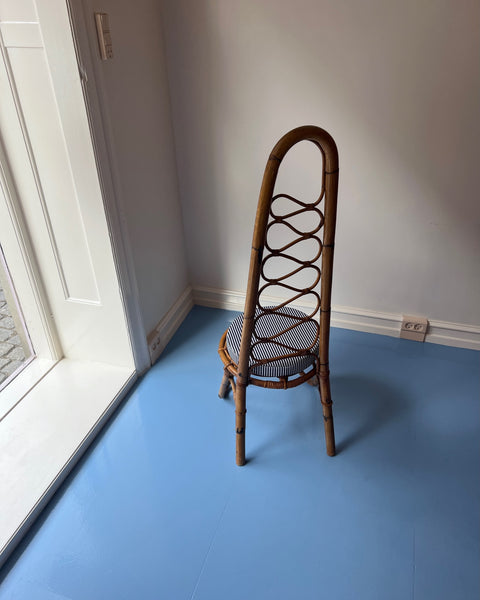 Vintage rattan/bamboo chair, Italy, 1960s