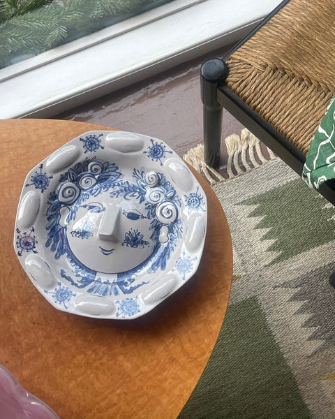 Vintage Bjørn Wiinblad ceramic wall plate