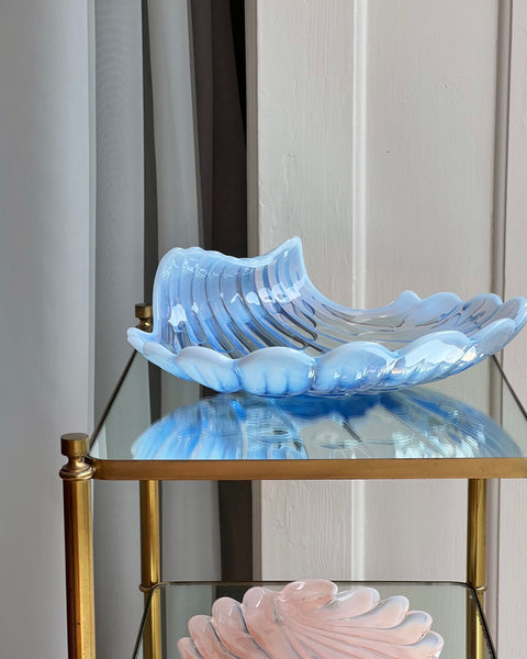 Vintage blue shell bowl