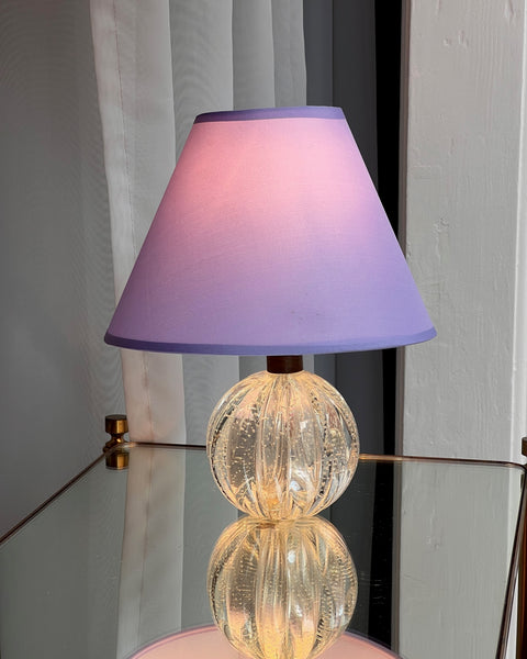 Vintage clear Murano table lamp