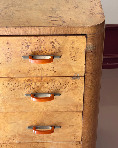Large vintage wooden chest of drawers