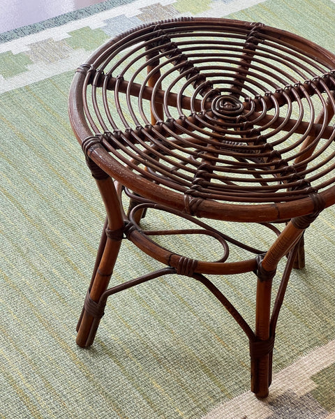 Vintage rattan table
