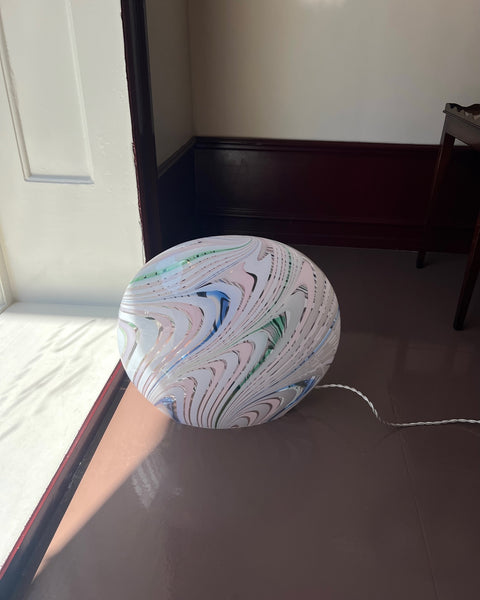 Large vintage multi-coloured Murano table lamp