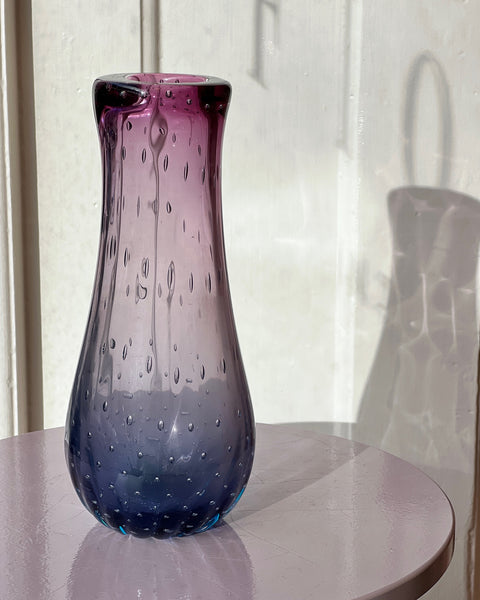 Vintage purple/blue Murano vase