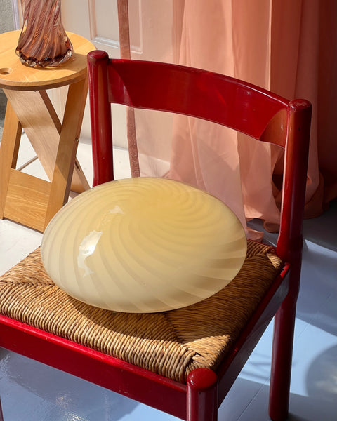 Vintage Murano light yellow ceiling/wall lamp (D38)