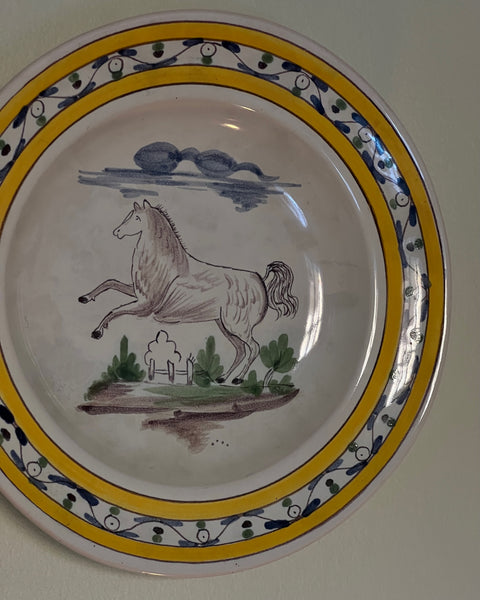 Vintage ceramic wall plate