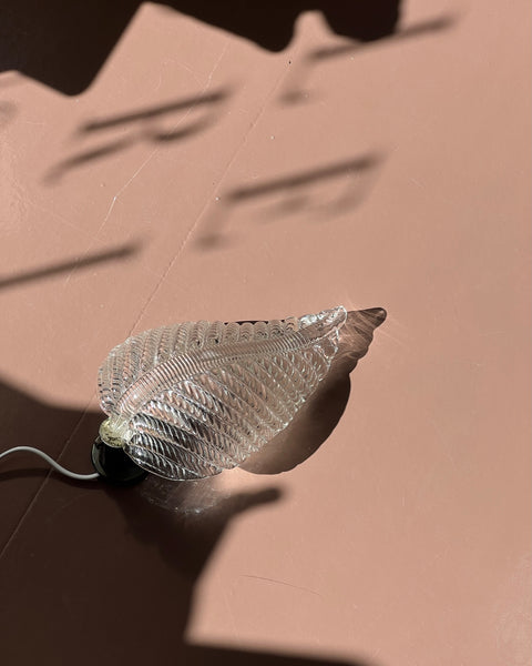 Vintage Murano leaf wall lamp