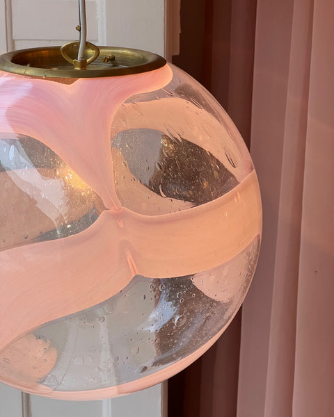 Ceiling lamp - Pink / clear (D40)