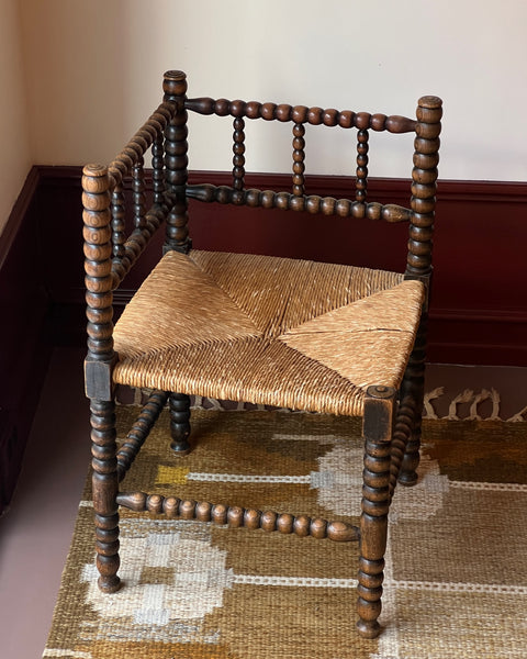 Vintage Bobbin corner chair