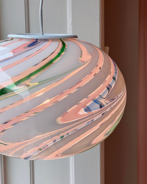 Vintage Murano Multi-coloured/transparent ceiling lamp (D35)