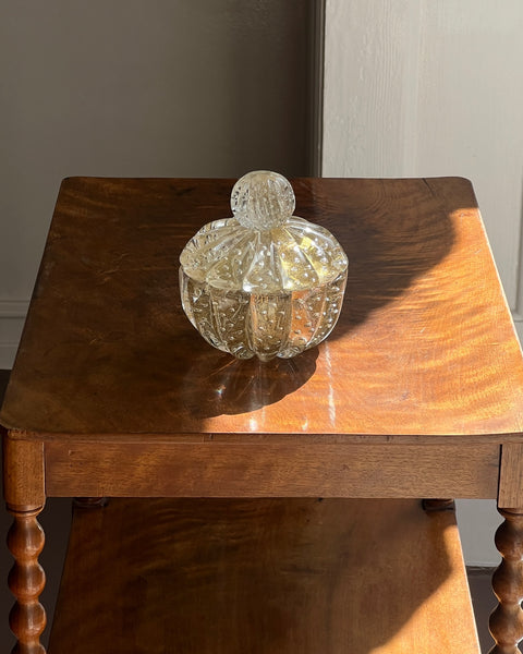 Vintage golden Murano bonbonniere