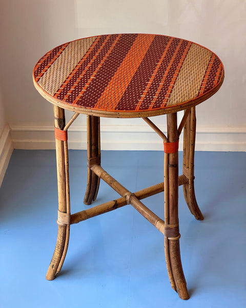 Vintage rattan table