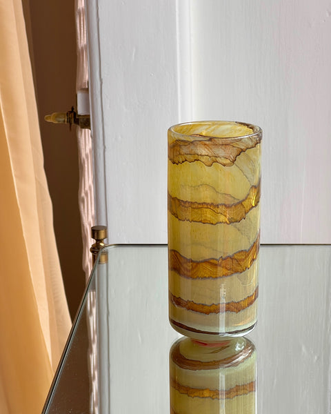 Vintage golden swirl vase