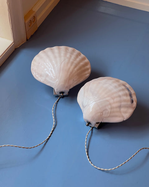 Vintage pink Murano wall lamp (2 available)