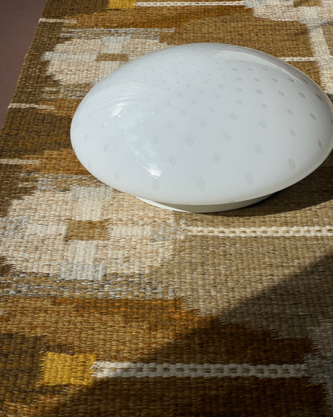 Vintage Murano white dotted ceiling/wall lamp (D34)