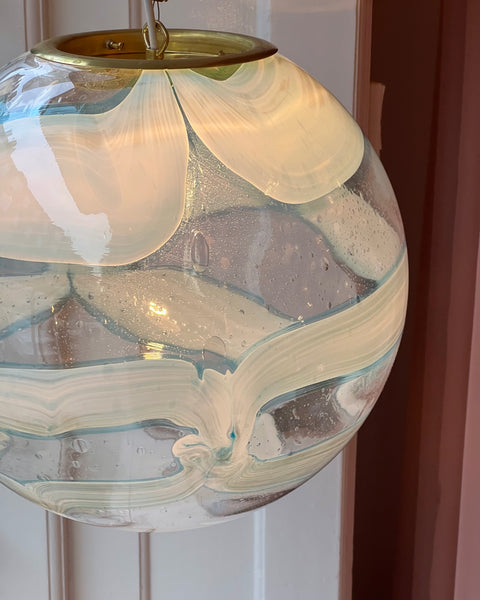 Ceiling lamp - Light blue / clear (D40)