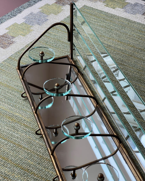 Vintage hat shelf with coat rack