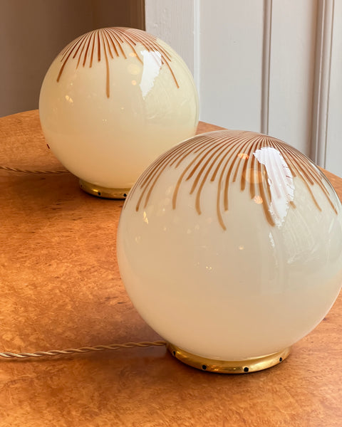 Vintage Ludovico Diaz de Santillana Murano Anemone table lamp (2 available)