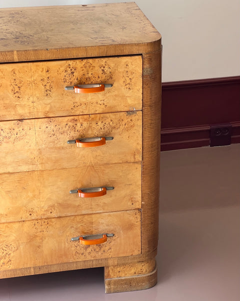 Large vintage wooden chest of drawers