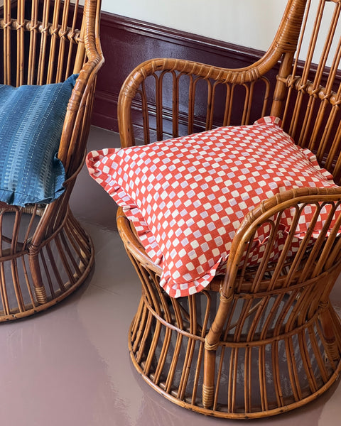 Vintage rattan chair by Fratelli Castano
