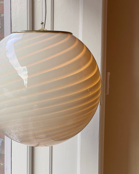 Ceiling lamp - Light yellow/cream swirl (D45)