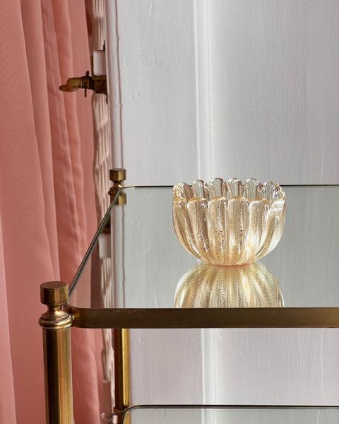 Vintage golden Murano bowl
