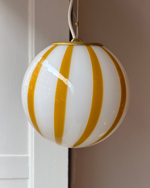 Candy ceiling lamp - Amber vertical stripes (D20)