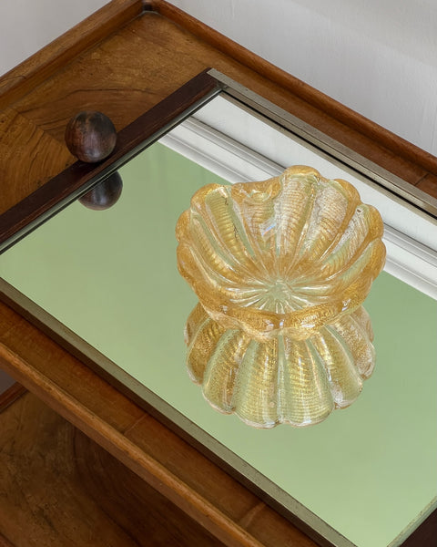 Vintage golden Murano bowl
