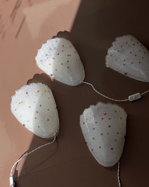 Vintage Millefiori Murano wall lamp (4 available)