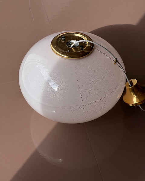 Vintage Murano pink/silver ceiling lamp (D45)