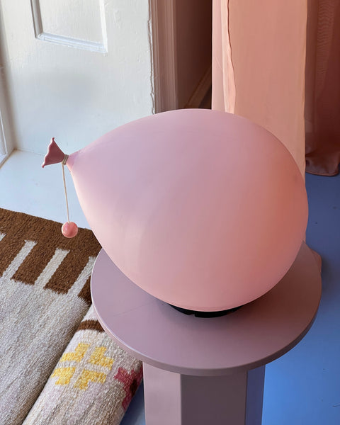 Vintage pink balloon wall lamp by Yves Christin for Bilumen (Medium)