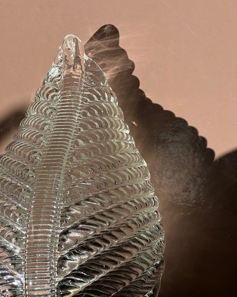 Vintage Murano leaf wall lamp