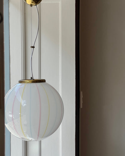 Vintage multi-colored Murano ceiling lamp (D35)