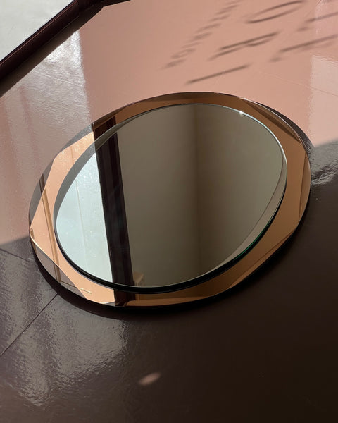 Vintage rosegold/pink Italian mirror